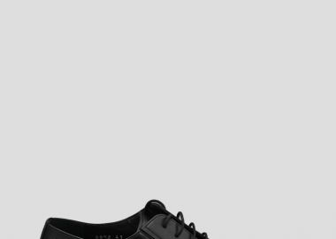 PHILIPPE LANG Ανδρικό Μαύρο Lace-Up Leather Formal Shoes - PHILIPPE LANG - 