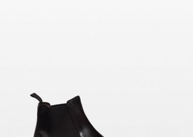 PHILIPPE LANG Ανδρικό Μαύρο Leather Chelsea Boots - PHILIPPE LANG - 