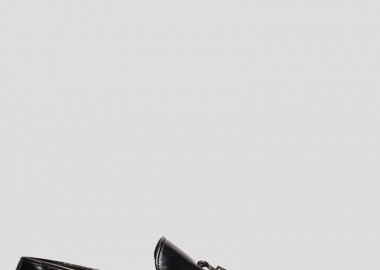 PHILIPPE LANG Ανδρικό Μαύρο Leather Loafers - PHILIPPE LANG - 