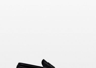 PHILIPPE LANG Ανδρικό Μαύρο Leather Loafers - PHILIPPE LANG - 