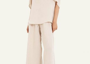 Philosophy Gauze Oversized Blouse BL12050 Μπέζ - Philosophy - 