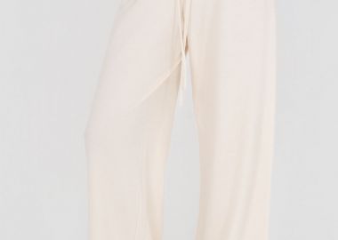Philosophy Light Futter Wide Leg Pants TR44580 Κρέμ - Philosophy - 