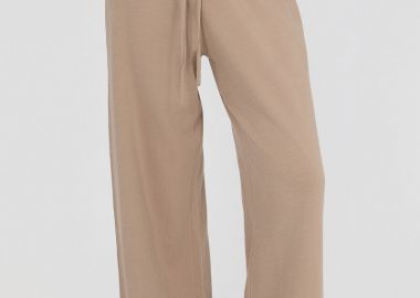 Philosophy Light Futter Wide Leg Pants TR44580 Μπέζ - Philosophy - 