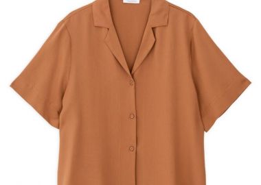 Philosophy Lyocell Shirt SH77272 Κάμελ - Philosophy - 