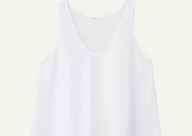 Philosophy Organic Jersey Cropped Top V Neck BL12046 Λευκό - Philosophy - 