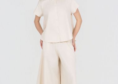 Philosophy Poplin Jupe Culotte TR44526 Κρέμ - Philosophy - 