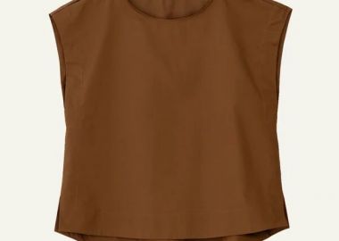 Philosophy Poplin Loose Top BL12062 Κάμελ - Philosophy - 