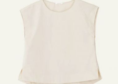Philosophy Poplin Loose Top BL12062 Κρέμ - Philosophy - 