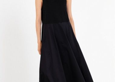 Philosophy Poplin Sleeveless Dress DR22847 Μαύρο - Philosophy - 