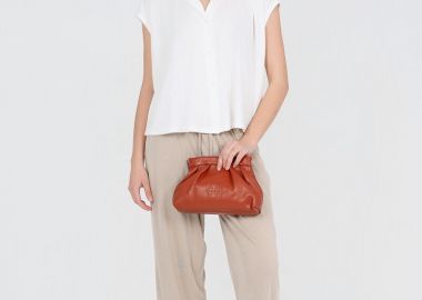 Philosophy Rib Pants TR44413 Μπέζ - Philosophy - 