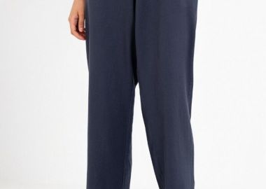 Philosophy Twill Linen Regular Pants TR44593 Μπλέ - Philosophy - 