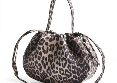 PIECES Υφασμάτινη τσάντα μπαλόνι - 17158753 - Leopard - PIECES - 