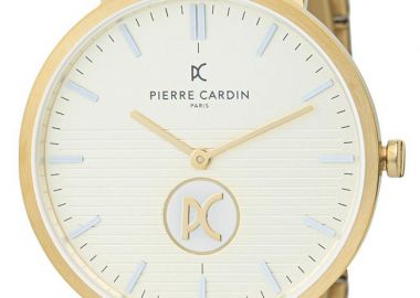 PIERRE CARDIN Belleville Lines - CBV.1052, Gold case with Stainless Steel Bracelet - Pierre Cardin - 