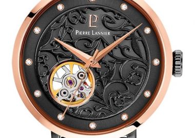 PIERRE LANNIER Open Heart Automatic - 310F988 Black & Rose Gold case with Stainless Steel Bracelet - Pierre Lannier - 