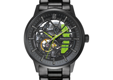 PIERRE LANNIER Paddock Skeleton Automatic - 344A479 Black case with Stainless Steel Bracelet - Pierre Lannier - 