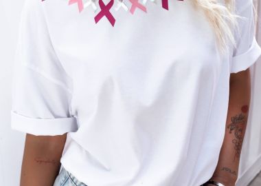PINK OCTOBER X ΑΛΜΑ ΖΩΗΣ T-SHIRT - fashionroom - 