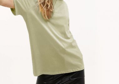 PISTACHIO BOYFRIEND TEE - fashionroom - 