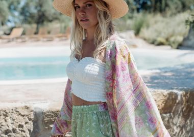 PITI CUITI Floral Σετ Kimono Και Σορτς -  - 