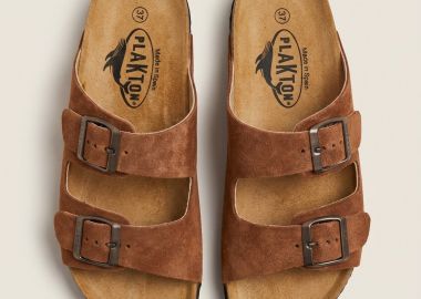 Plakton Ανατομικά σανδάλια - 340010 - Tan Suede - Plakton - 