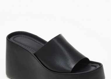 Πλατφόρμες με φαρδιά φάσα - Μαύρο - Issue - 