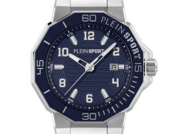 PLEIN SPORT Titan - PSUGA0526, Silver & Blue case with Stainless Steel Bracelet - Philipp Plein Sport - 