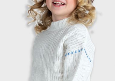 Πλεκτή μπλούζα - Εκρού 15-125305-6 - energiers - 