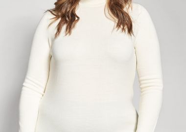 Πλεκτή μπλούζα με ψηλό λαιμό -  - 