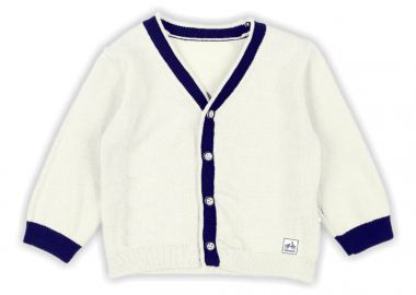 Πλεκτή ζακέτα - Εκρού 11-226450-6 - energiers - 