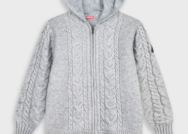 Πλεκτή ζακέτα - ΜΕΛΑΝΖΕ 12-125115-6 - 12-125115-6-7-etwn-melanze - energiers - 