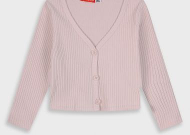 Πλεκτή ζακέτα για κορίτσι - ΑΝΟΙΧΤΟ ΡΟΖ 16-225204-5 - energiers - 
