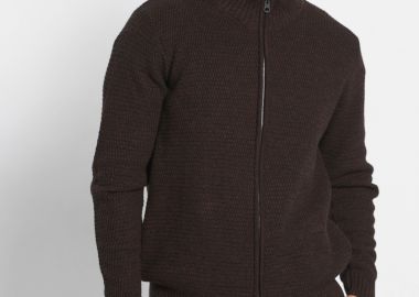 Πλεκτή ζακέτα με φερμουάρ - FUNKY BUDDHA - 