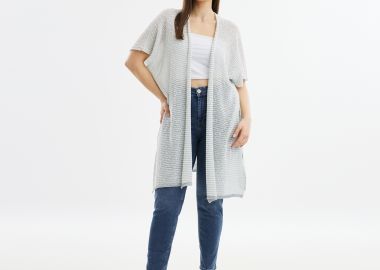 Πλεκτή ζακέτα μελανζέ - MAT FASHION - 