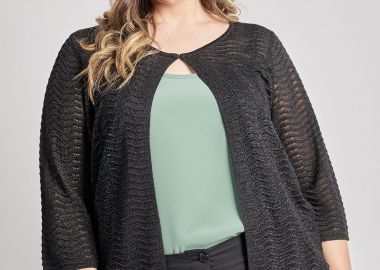 Πλεκτή ζακέτα μπολερό -  - 