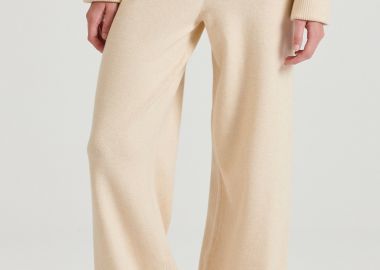 Πλεκτό casual παντελόνι από βισκόζη - FUNKY BUDDHA - 