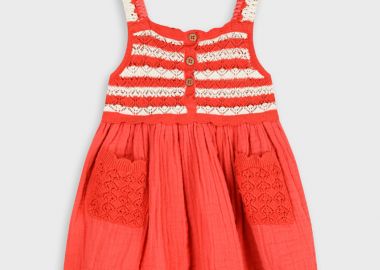 Πλεκτό φόρεμα - ΚΟΚΚΙΝΟ 14-226415-7 - energiers - 