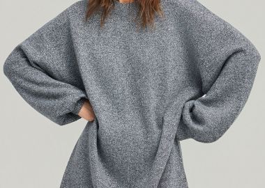 Πλεκτό φόρεμα με ανοιχτή πλάτη - FUNKY BUDDHA - 