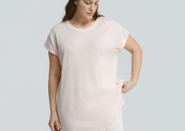 Πλεκτό longline τοπ με lurex - MAT FASHION - 