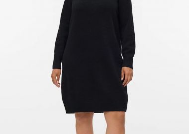 Πλεκτό μίντι φόρεμα με στρογγυλή λαιμόκοψη VERO MODA -  - 