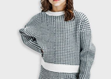 Πλεκτό πιε ντε πουλ σετ - PIED DE POULE 16-125201-0 - energiers - 