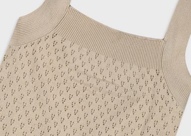 Πλεκτό τοπ για κορίτσι - ΒΑΝΙΛΙΑ 16-225203-6 - energiers - 