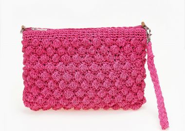 Πλεκτό τσαντάκι - Φούξια - Issue - 