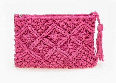 Πλεκτό τσαντάκι - Φούξια - Issue - 