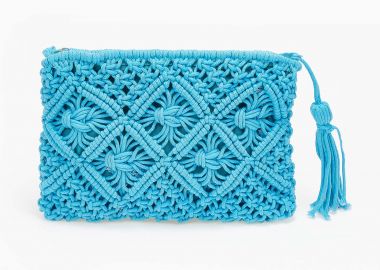 Πλεκτό τσαντάκι - Μπλε - Issue - 