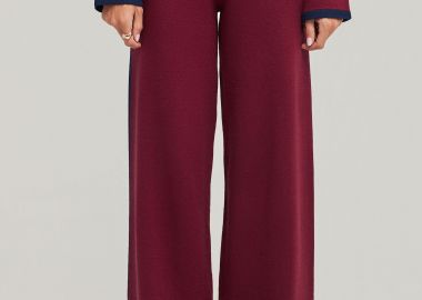 Πλεκτό wide leg παντελόνι - FUNKY BUDDHA - 