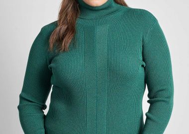 Πλεκτό ζιβάγκο με lurex και ριπ -  - 