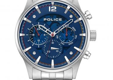 POLICE Driver II - PEWGK0040204, Silver case with Stainless Steel Bracelet - Police - 