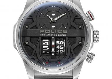 POLICE Rotorcrom - PEWJG0006504, Silver case with Stainless Steel Bracelet - Police - 