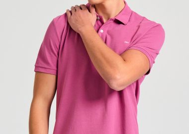 Polo μπλούζα με κεντημένο logo - The essentials - FUNKY BUDDHA - 