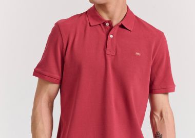 Polo μπλούζα με κεντημένο logo - The essentials - FUNKY BUDDHA - 