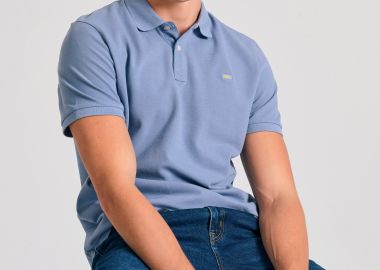 Polo μπλούζα με κεντημένο logo - The essentials - FUNKY BUDDHA - 